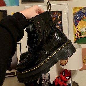 Dr. Martens Molly Ribbon Lace Platforms